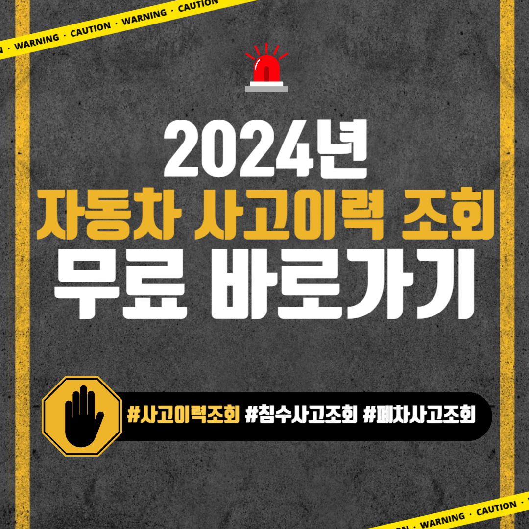 자동차 사고이력 조회